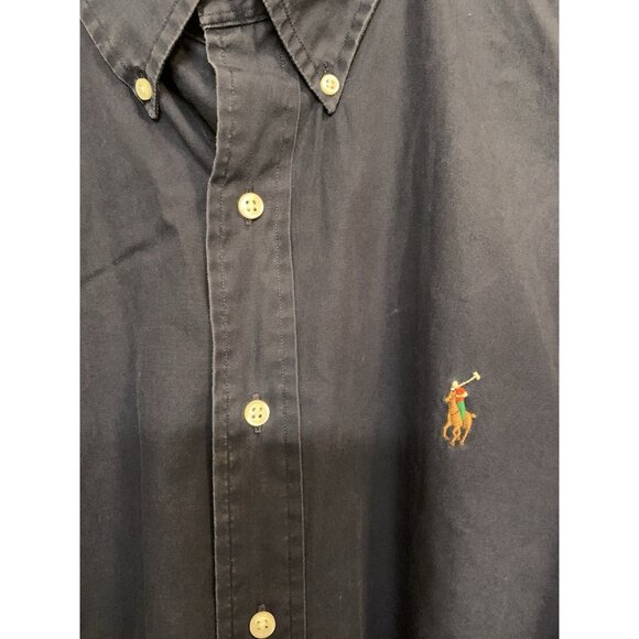 Ralph Lauren Blake Blue Short Sleeve Button Down 100% Cotton - Picture 5 of 8